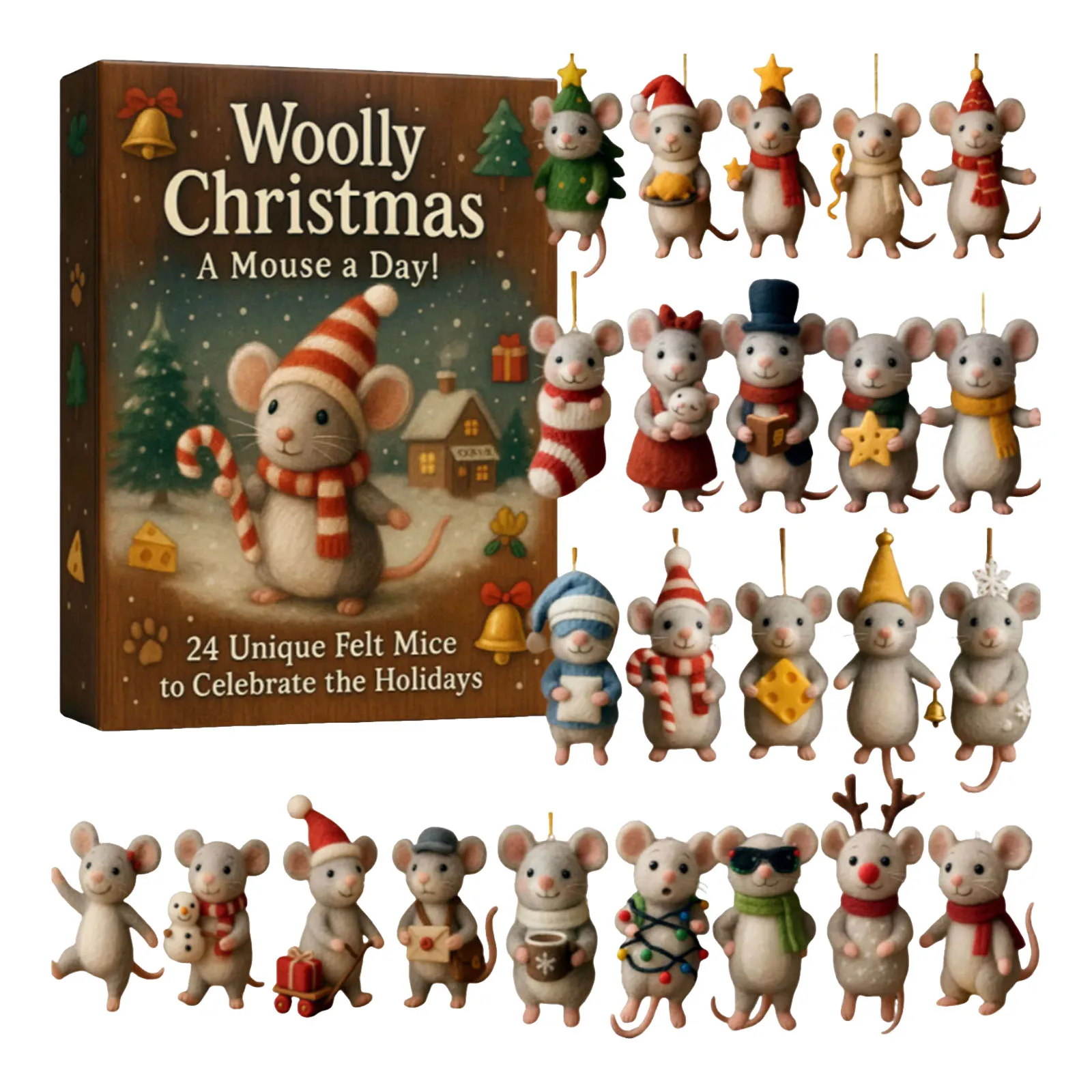 نظارات ساعة تقويم القدوم تشريح عيد الميلاد العد التنازلي قلادة تحتوي على 24 أكريليك قبل العد التنازلي التقويمي لعيد الميلاد #1