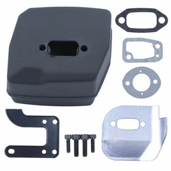 Silencer For Husqvarna Ported 61 268 272 272XP 268K 272S Exhaust Muffler Deflector Kit Deflector Bolts Garden Tool Parts