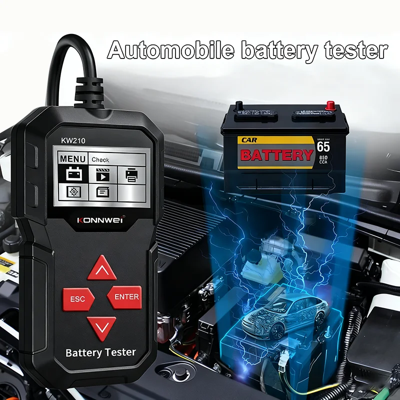 

Тестер автомобильного аккумулятора, автоматический умный тестер автомобильного аккумулятора 12 В, анализатор автомобильного аккумулятора 2000CCA, тестер автомобильного аккумулятора