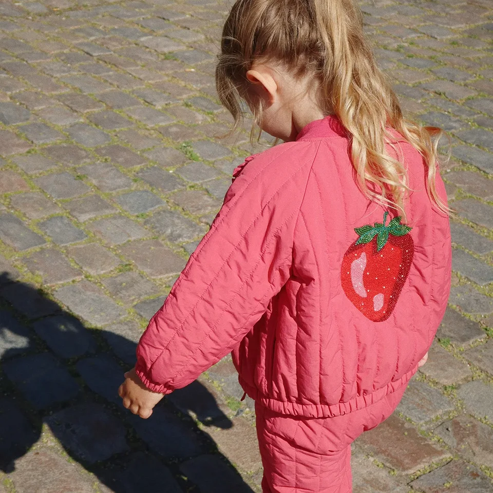 Children's Outerwear 2026 KS Winter Vest Baby Clothes Girls Boys Embroidery Lambswool Coat Cute Sequin Cotton Flight Suit Jacket