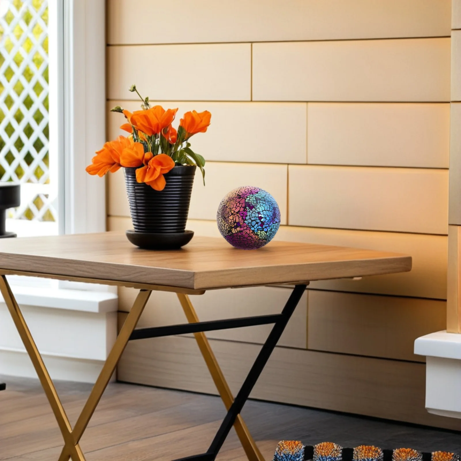 

Glass Ball Decorative Sphere For Garden Glass Sphere Ball Home Decor Centerpiece Art Ornament Outdoor Indoor Use