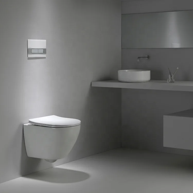 

Роскошный 4,5 л прочный малошумный вихревой смыв, 48 см, настенный унитаз, бесшумный смыв, подвесной унитаз