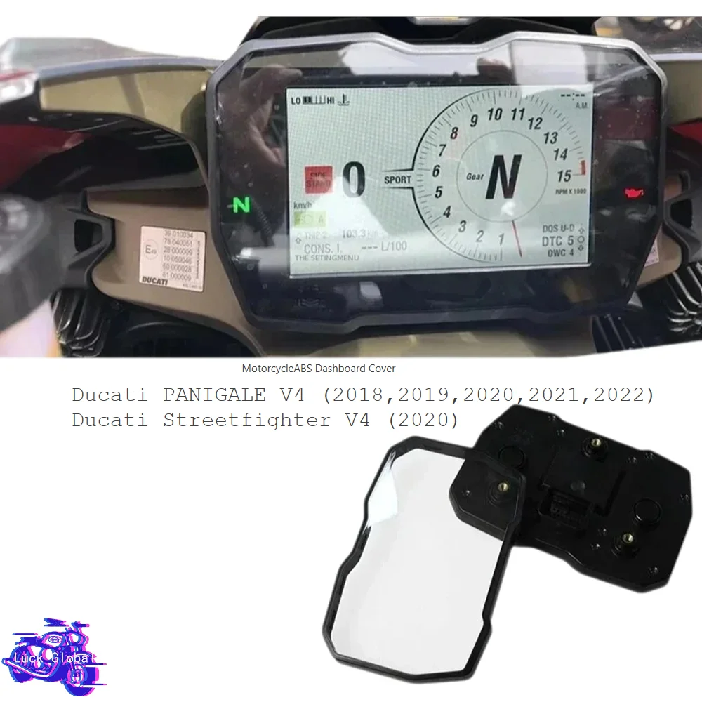 

ABS Plastic Motorcycle Dashboard Cover Speedometer Case for Ducati PANIGALE V4 2018-2022 Streetfighter V4 2020 Dustproof parts