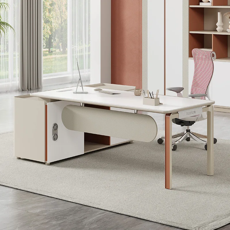 Desk Boss Office Manager Supervisor Desk and Chair Combination Light Luxury High-end