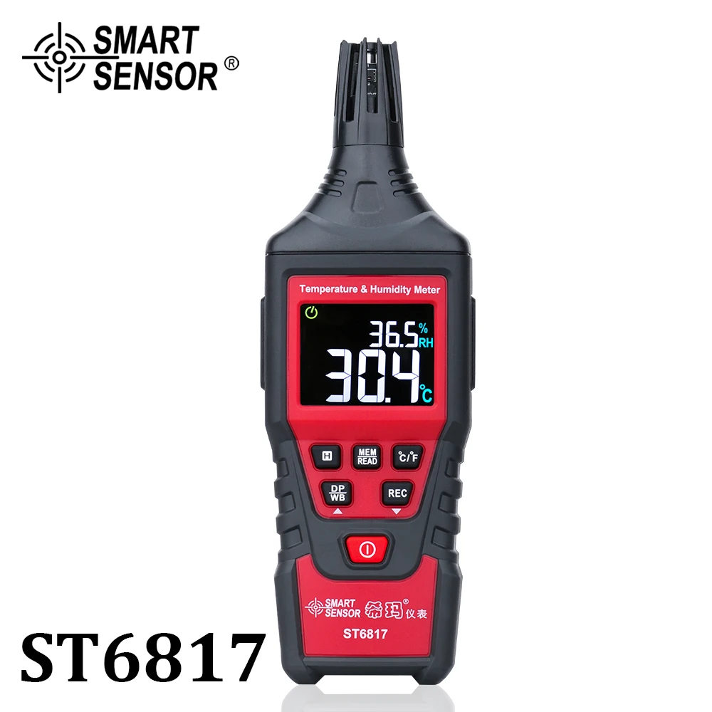 Medidor Digital de humedad y temperatura, termómetro interior para el hogar, higrómetro, pirómetros de mano, Detector de medidor de humedad