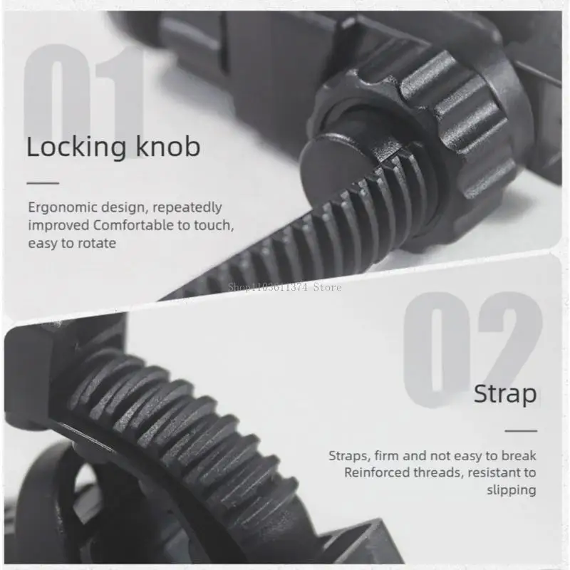  Universals Music Instrument Phone Bracket 360 Degree Rope Strap Clamp Easy Use