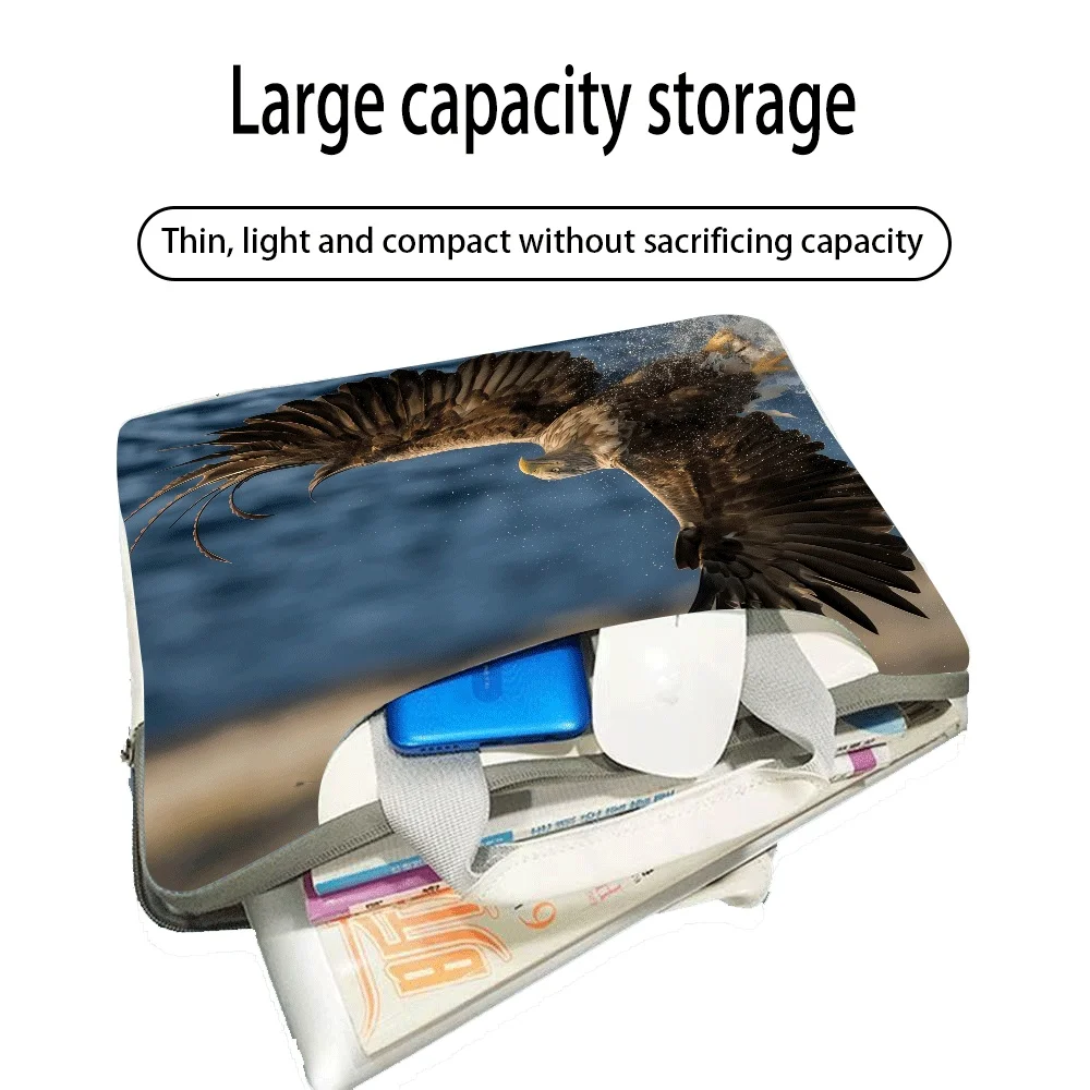 

Animal Eagle Pattern Laptop Bag 12 13 14 15 16 Inch Shockproof Laptop Sleeve Waterproof Storage Bag for Tablet Macbook Pro Gift