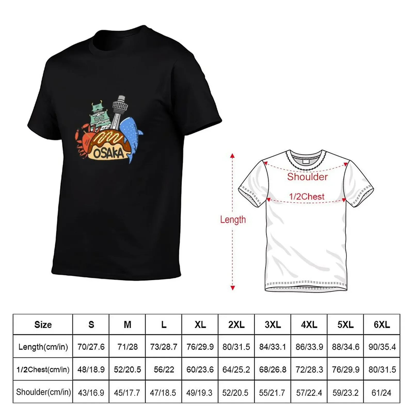 OSAKA Love Japan Osaka Logo Cute Funny Art Takoyaki Namba Souvenir T-Shirt shirts graphic tee boys whites tee shirts for men