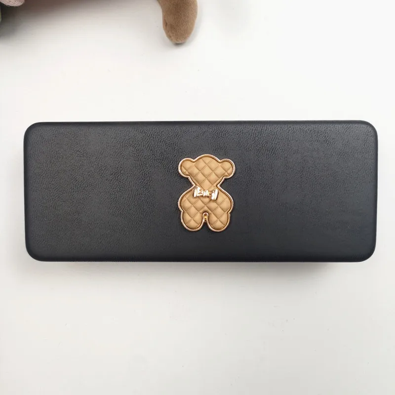 بو الجلود الصلب نظارات مربع المرأة الدب نمط نظارات حالة الصلب مكافحة الصحافة صندوق النظارات الشمسية النظارات حالات B9