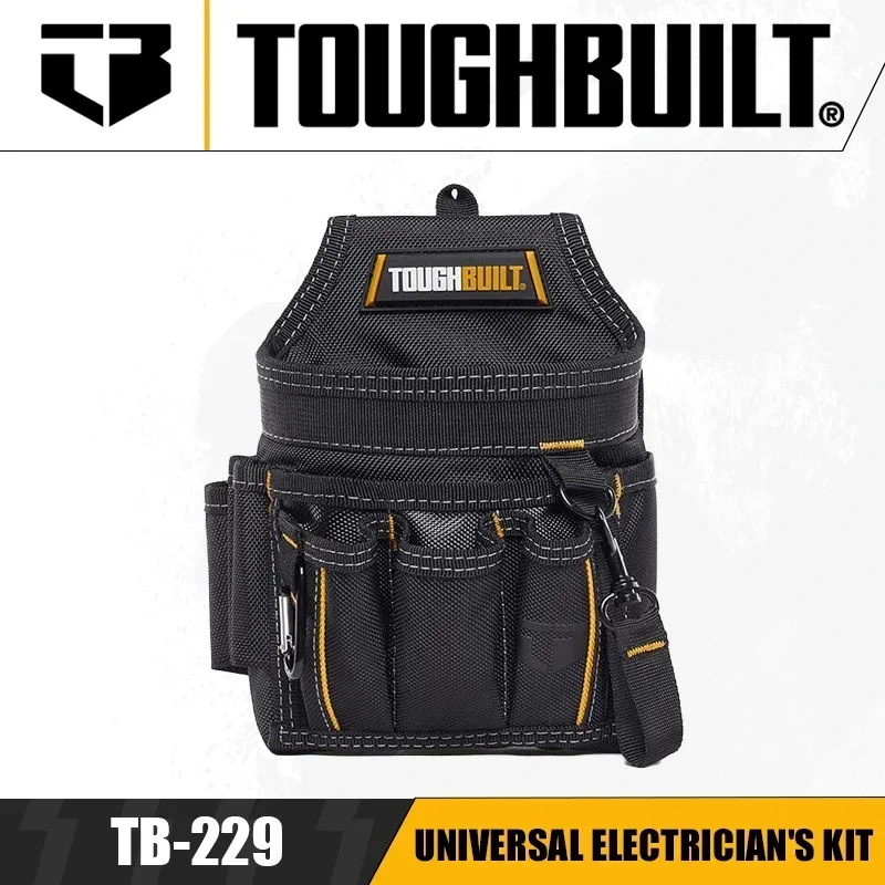 TOUGHBUILT TB-229 Universal Electrician\'s Kit Tool Belt Pouches Wear-resistant Tool Pouches Tool Accessories