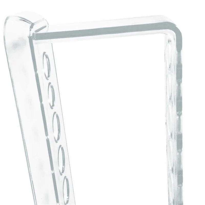 

EDT-10X Plastic Clear Test Tube Rack 6 Holes Stand Lab Test Tube Stand Shelf School Supply Lab Equipment 16.7X8X3 Cm