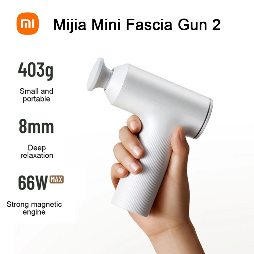 

Xiaomi Mijia Mini Fascia Gun 2 Thrust 18kg 3-Gear Smart Memory Mini Portable 3000rpm High Speed Pocket Massager For Men Women