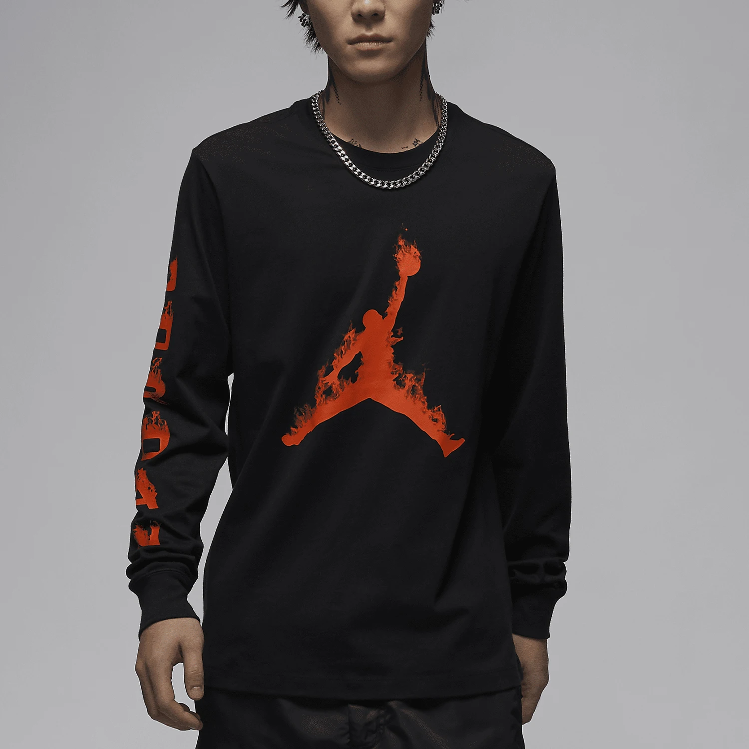 Nike genuine 2024 New Jordan Men's Long-sleeve Tee FZ1990-010