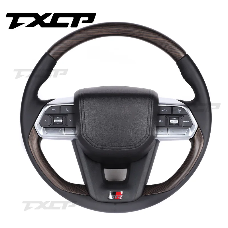 

Suitable for Toyota Rand Cool Luzer LC300 LC200 FJ70 FJ200 modified and upgraded mahogany steering wheel
