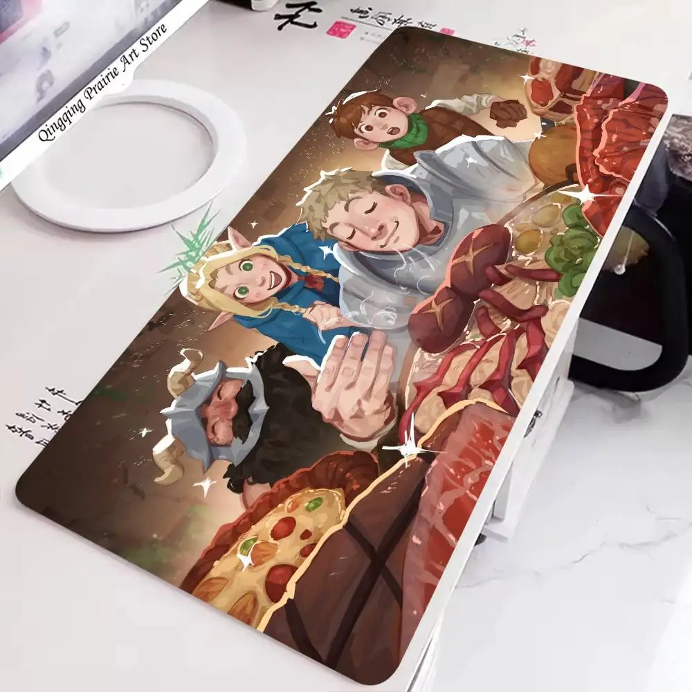 D-Delicious In Dungeon Animation Mousepad Non-slip Suitable For Office Computers Laptops E-sports Game Desk Mats XXL Keyboard