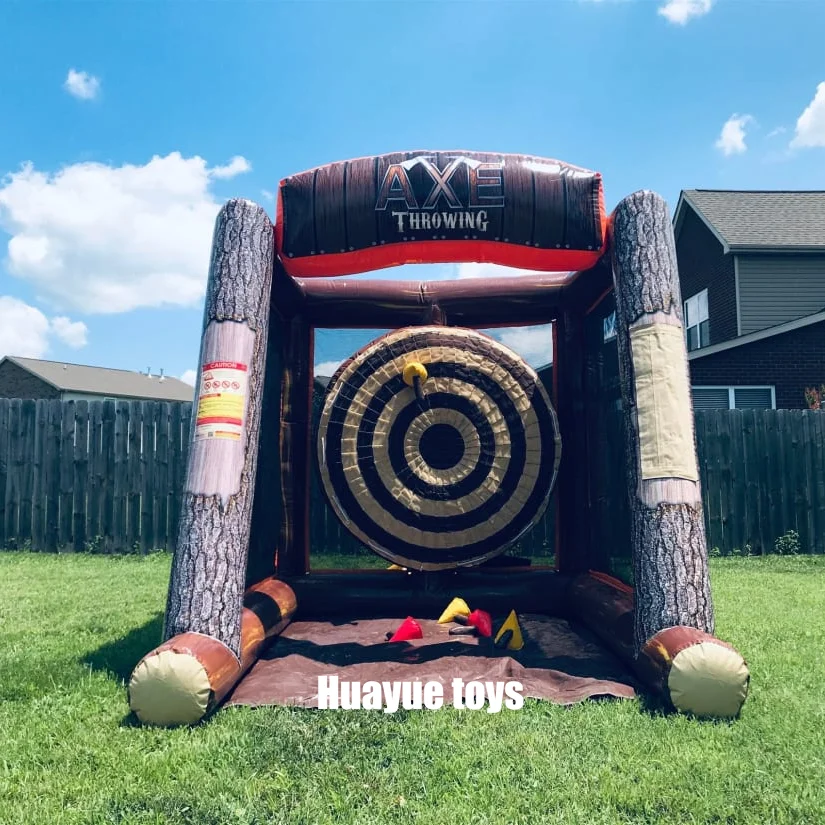 Battle Axes Carnival Games Adults Kids Inflatable Axe Throwing Sport Team Building Game For Sale - view 2