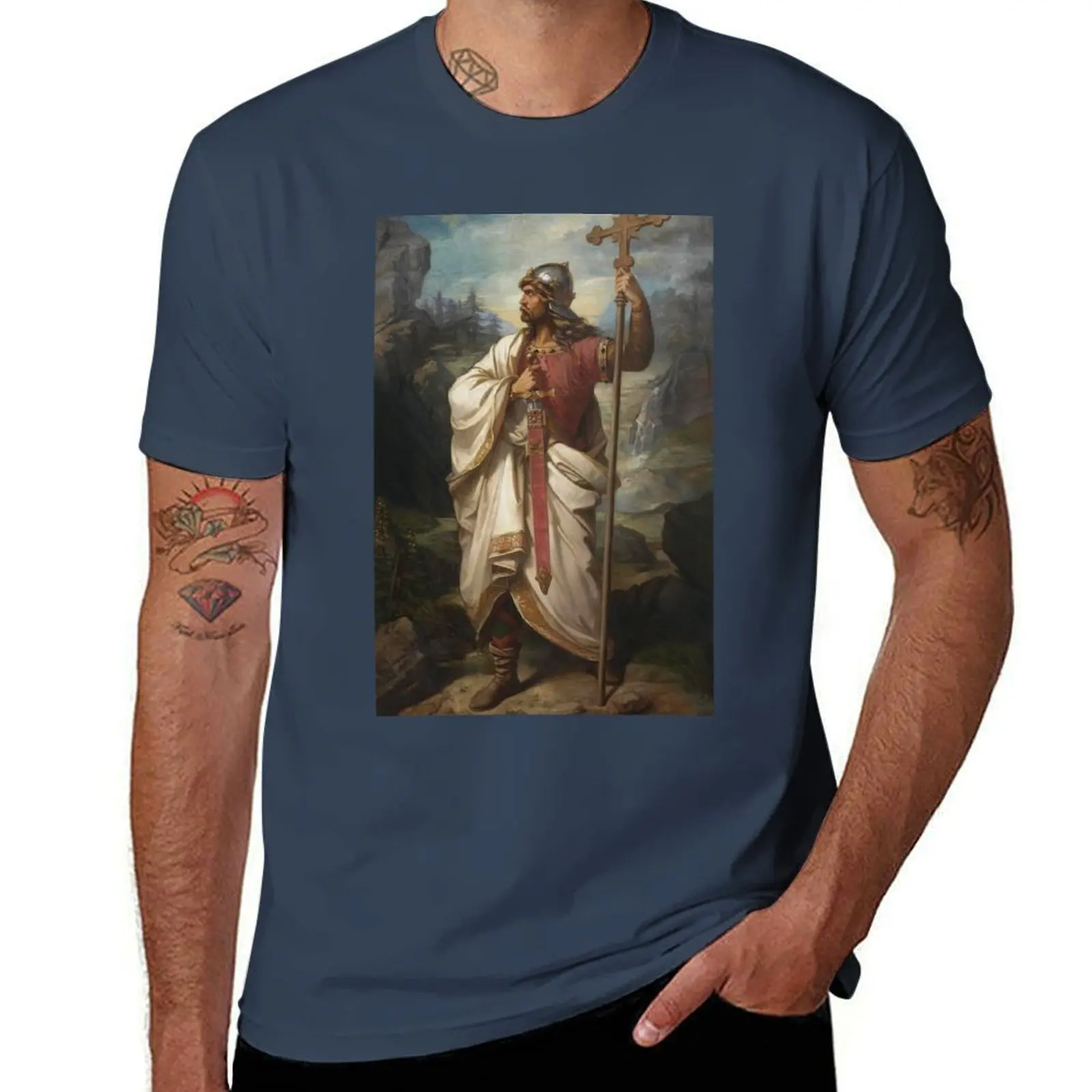 

King Pelagius of Asturias (1856) - Luis de Madrazo T-Shirt man t shirt designer anime tshirt T-Shirt