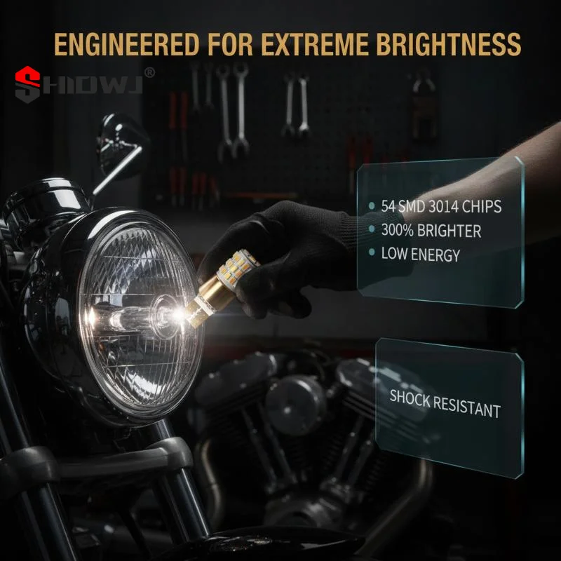 1Pair T10 Dual Contact LED Parking Light Turn Signal Waterproof 12V Universal For Motorcycle Car