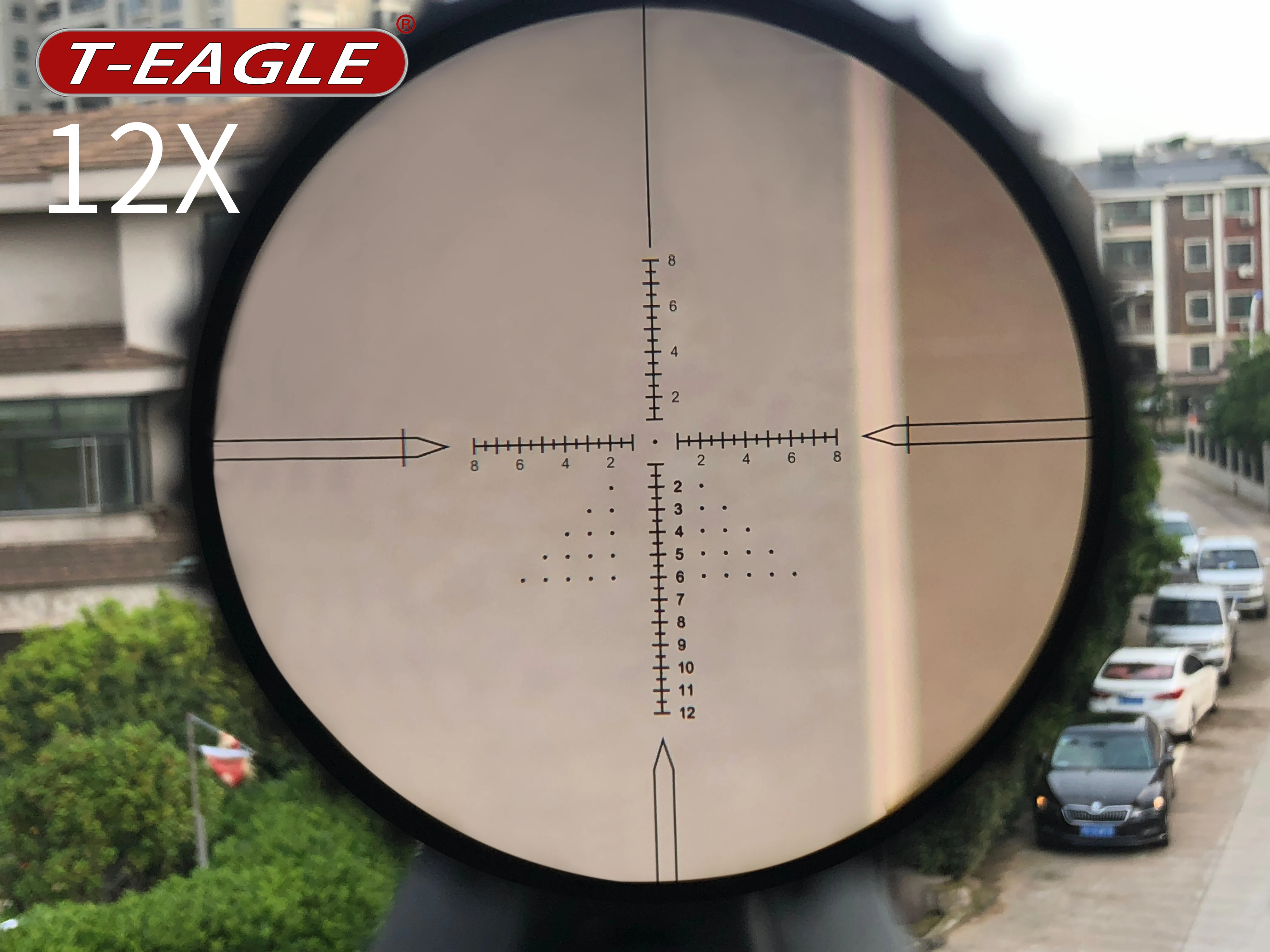 Imagem -06 - T-eagle Tactical Caza Riflescope mr 312x42 Ffp Spoting Scope para Caça Vidro Gravado Retículo Óptico Airsoft Sights Gun Âmbito