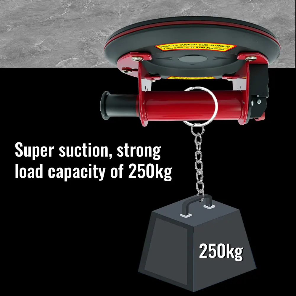 2025年製-真空吸盤-ステンレス製ハンドル付き-強力な吸引力で耐荷重250kg-ガラスやタイルの移動に使用