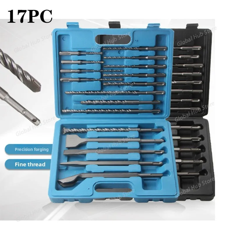 

Набор из 17 ударных сверл и долота — инструмент для отверстий в бетонной кладки SDS Plus для бетона, кирпича, блока, камня, масонства