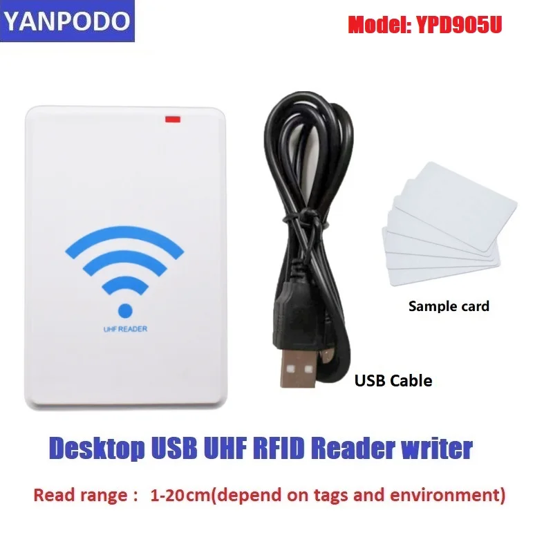 Imagem -06 - Yanpode-uhf Etiqueta em Branco Inteligente Adesivo Rfid 9622 Adesivo Adesivo Longa Distância de Leitura 10cm a 15m Gestão de Armazém