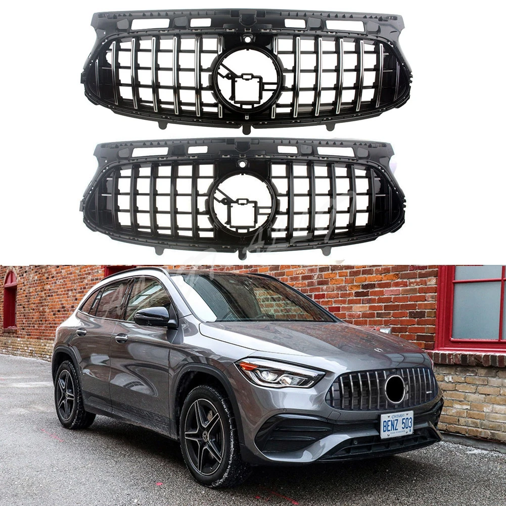 

Car Front Racing Billet Bumper Grille Upper Facelift Grill Fit For Mercedes-Benz H247 GLA Class 2020 2021 2022 2023+