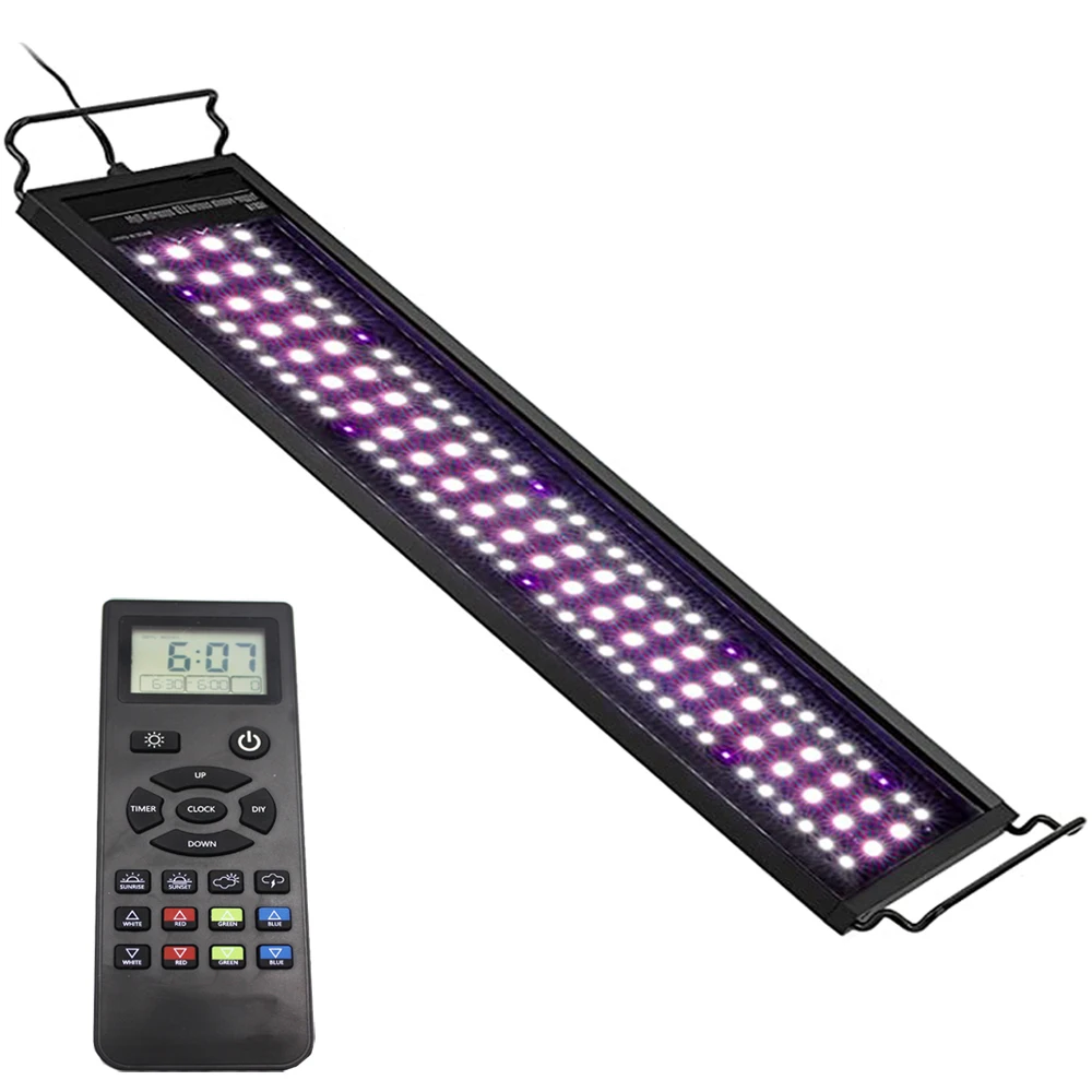 Programmable Fish Light with Remote Timer Dimmer, Plant, 48Inch, 58W