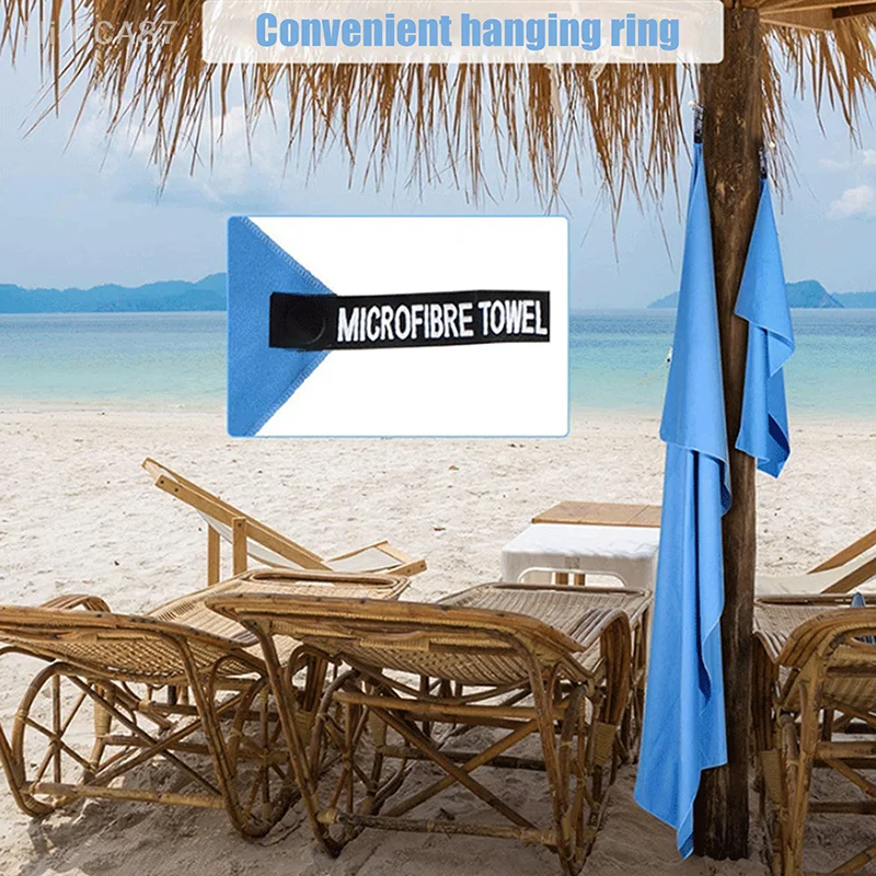 Toalha esportiva de secagem rápida 40x80cm, toalha multicolorida para natação, academia, fitness, acampamento, corrida, praia