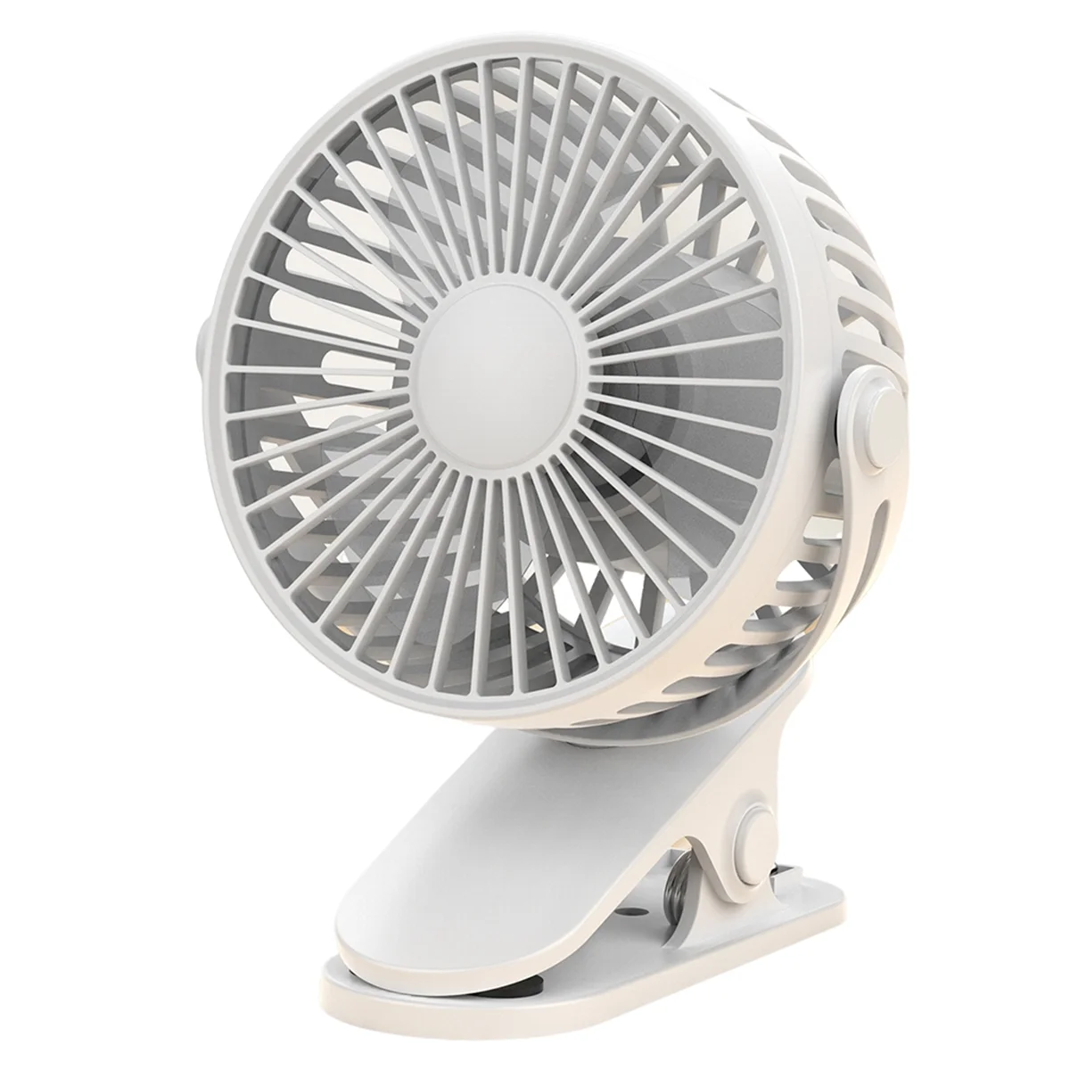 

Clip on Fan Usb Charging Outdoor Portable Student Dormitory Rotating Silent 3-Speed Adjustable Fan for Bedroom Office,B