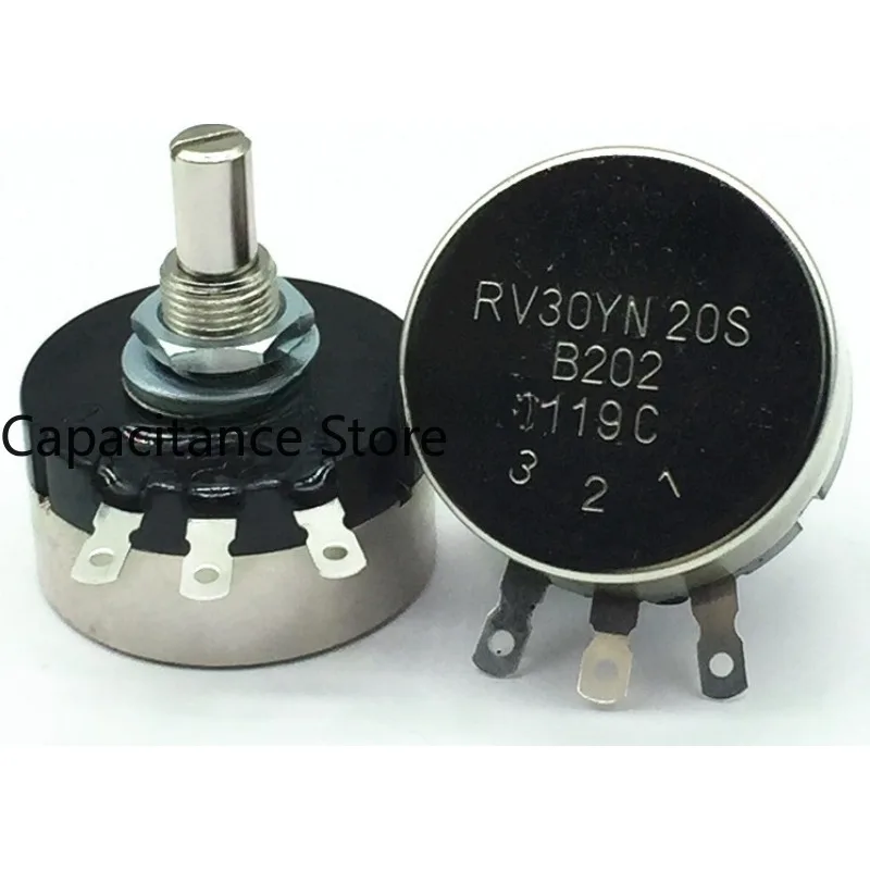 

5PCS The all-new RV30YN20SB202 single coil carbon film potentiometer has complete resistance values and is affordable in price