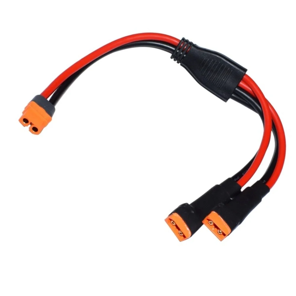 XT60IF Solar Panel Interlink Cable with Male Ends for Field Installation and Scalable Photovoltaic System Builds