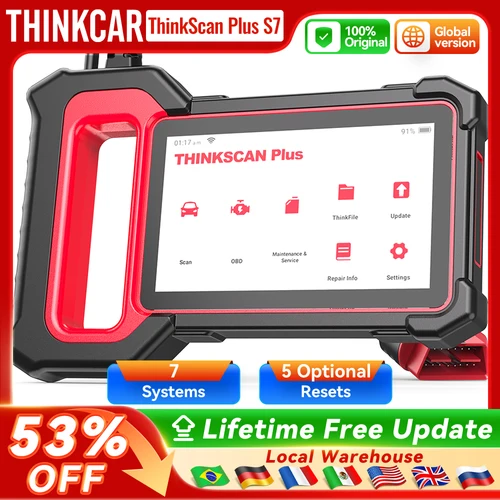 THINKCAR Thinkscan Plus S7 S6 S4 Obd2 Scanner voiture outils de Diagnostic Automotivo OBD Scanner bricolage outil de Diagnostic automatique lecteur de Code