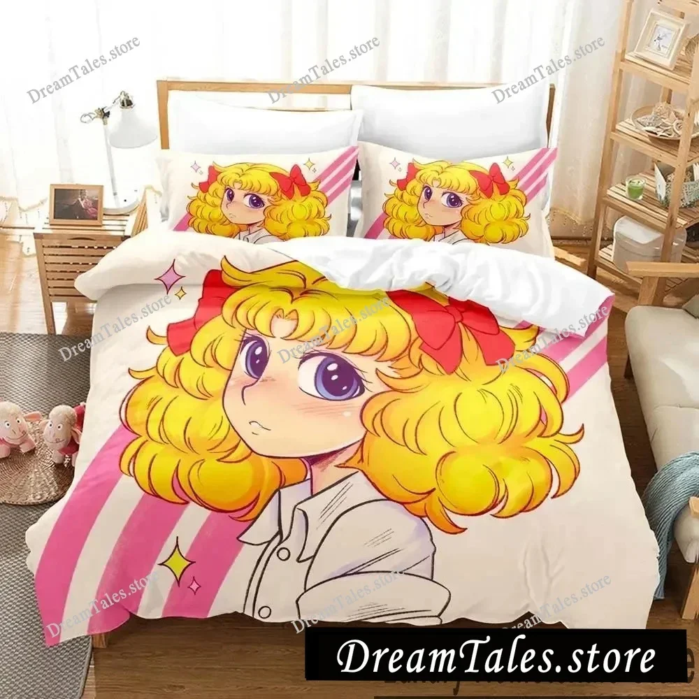 

Exquisite 3D Manga Candy Wallpaper Print Bedding Set Duvet Cover Comforter Bed Youth Kids Girls Boys Gift Home Textileextile