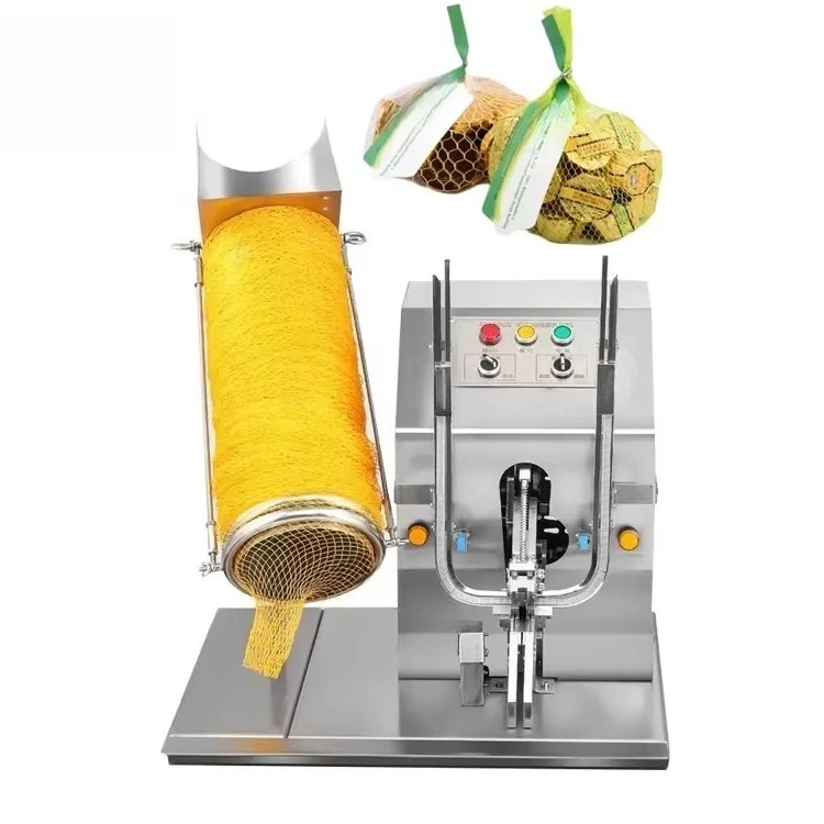 Gubek الكهربائية مزدوجة الختم الفاكهة والخضروات شبكة ماكينة تغليف الأكياس مقص شبكي #4