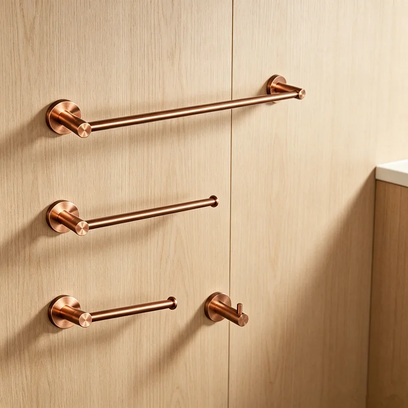 Bathroom hardware set Bath towel rack rose gold fashionable towel rack storage rack holder toilet  pendant fashion