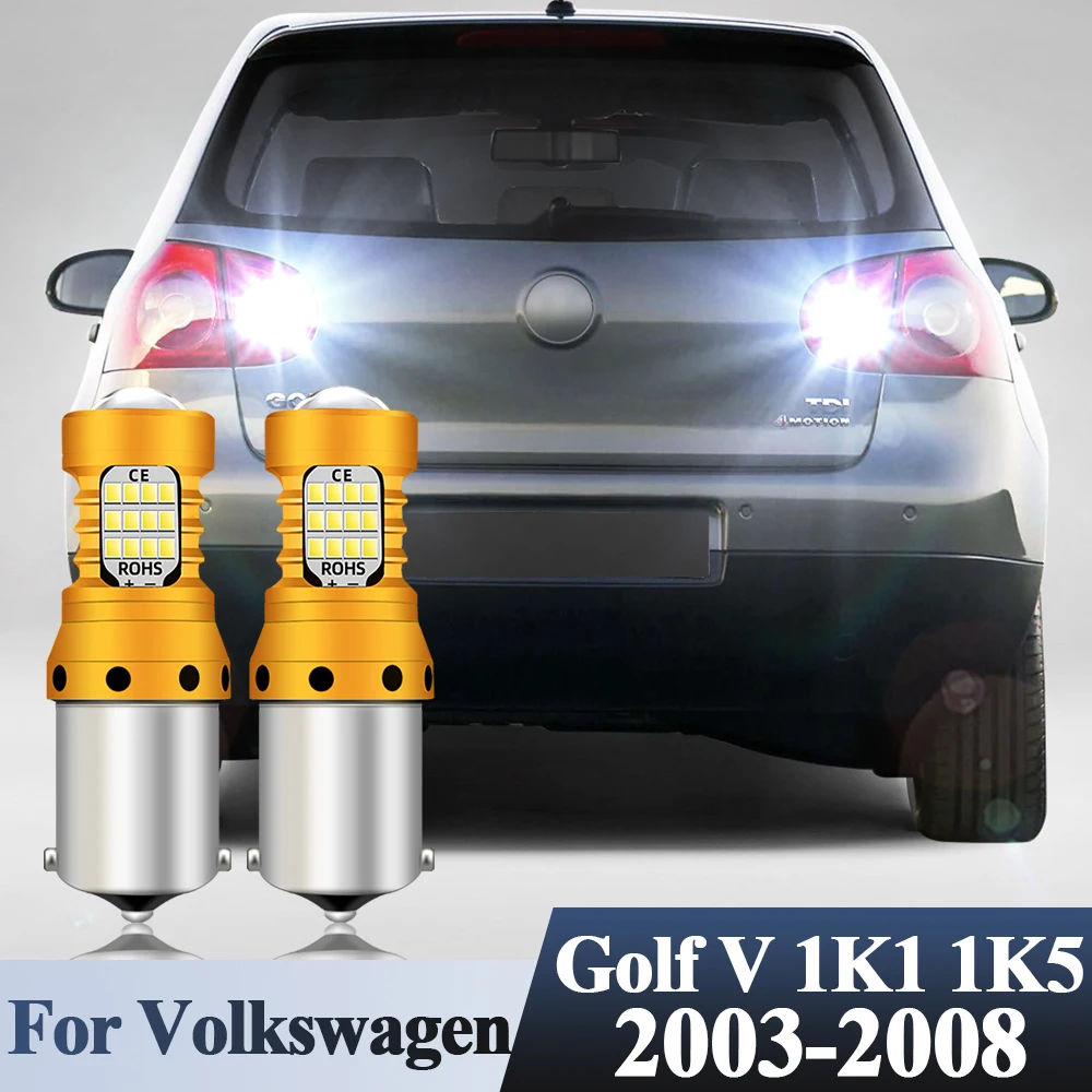 

Для Volkswagen Golf V 1K1 1K5 2003-2009 BA15S P21W Светодиодный фонарь заднего хода Резервная лампа 2008 2007 2006 2005 Ультра яркий
