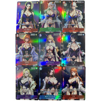 9Pcs/set Diy Self Made Opcg Kimono Hancock Nami Bra Kawaii Collection Card Color Flash Vivi Perona Anime Cards Gift Toys