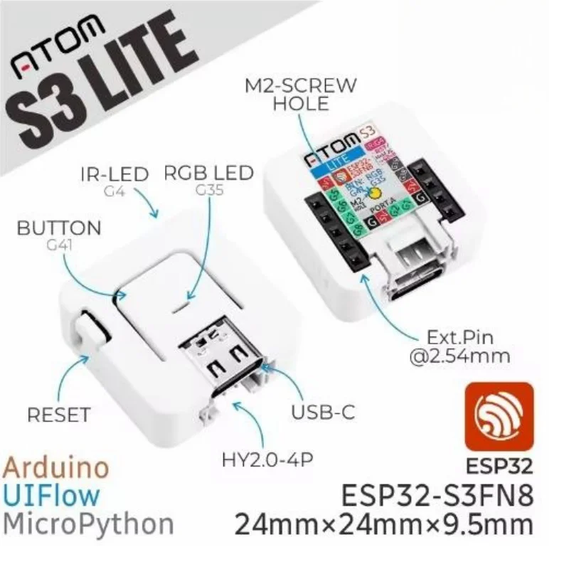 M5Stack Official ATOMS3 Lite ESP32S3 Dev Kit