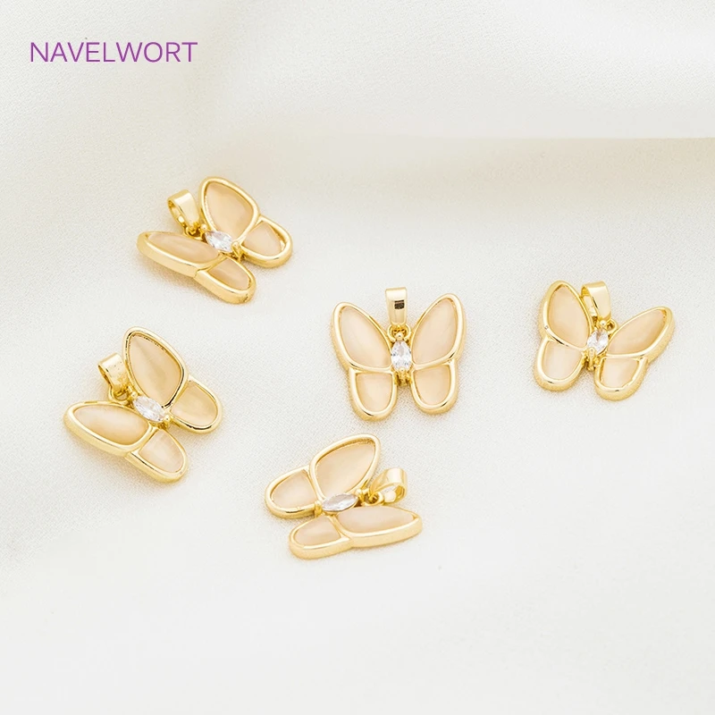 Multi Shaped Inlaid Zircon Charm Pendants 18K Gold Plated Animal Shape Pendants DIY Jewelry Making Accessories Wholesale