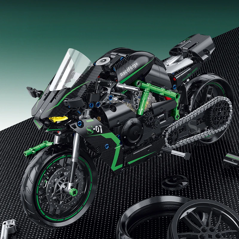 Classic City Racing Motorcycle Technical DIY Blocks Motorbike
