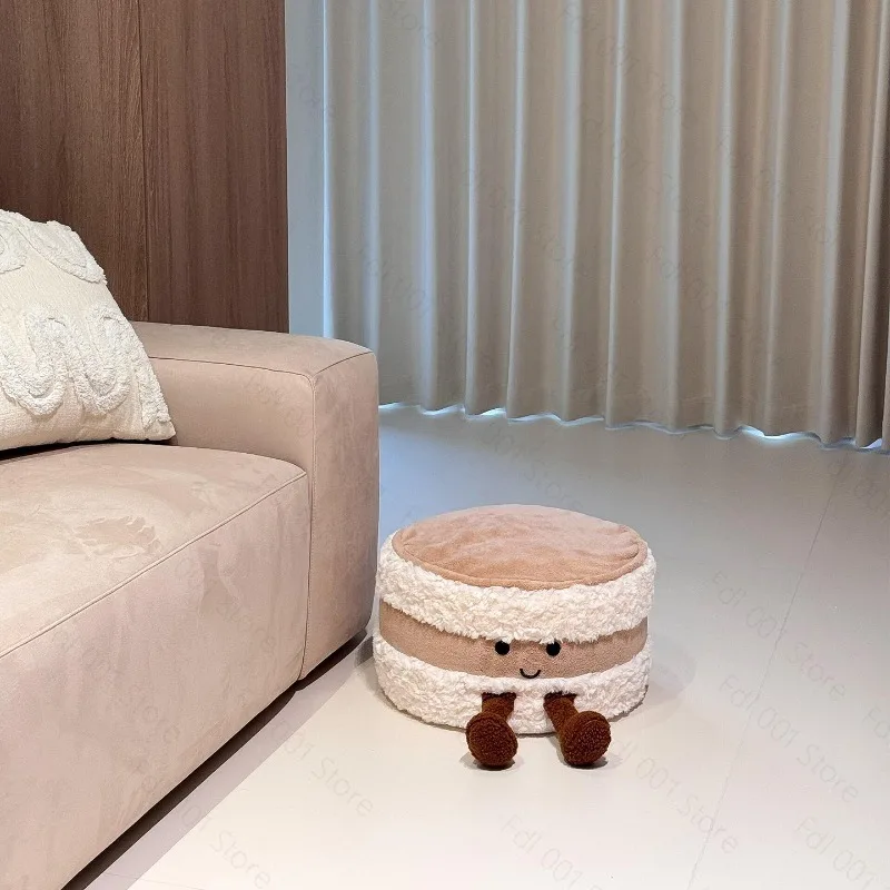 Multifunctional Floor Seating Cushion Tatami Pad Portable Soft Padded Footstool Bench for Living Room Entry Home Rest Use