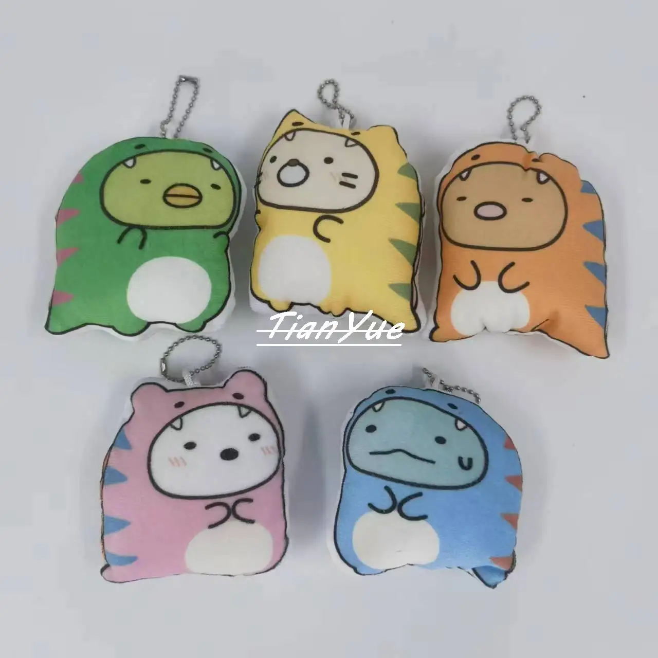 Cute Animal Corner Creature Sumikkogurashi Stuffed Pussy Pendant Christmas Gift Toys for children 10cm