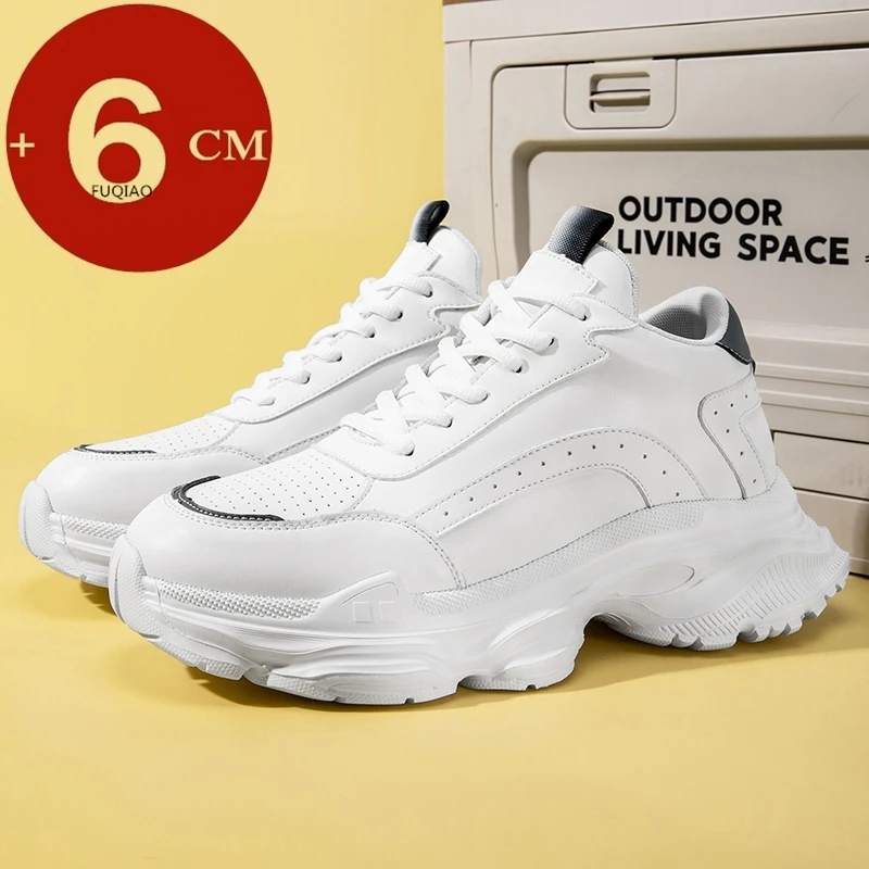 

Спортивная повседневная обувь унисекс 6 см, невидимая, увеличивающая рост, удобная дышащая обувь на толстой подошве для повседневного ношения