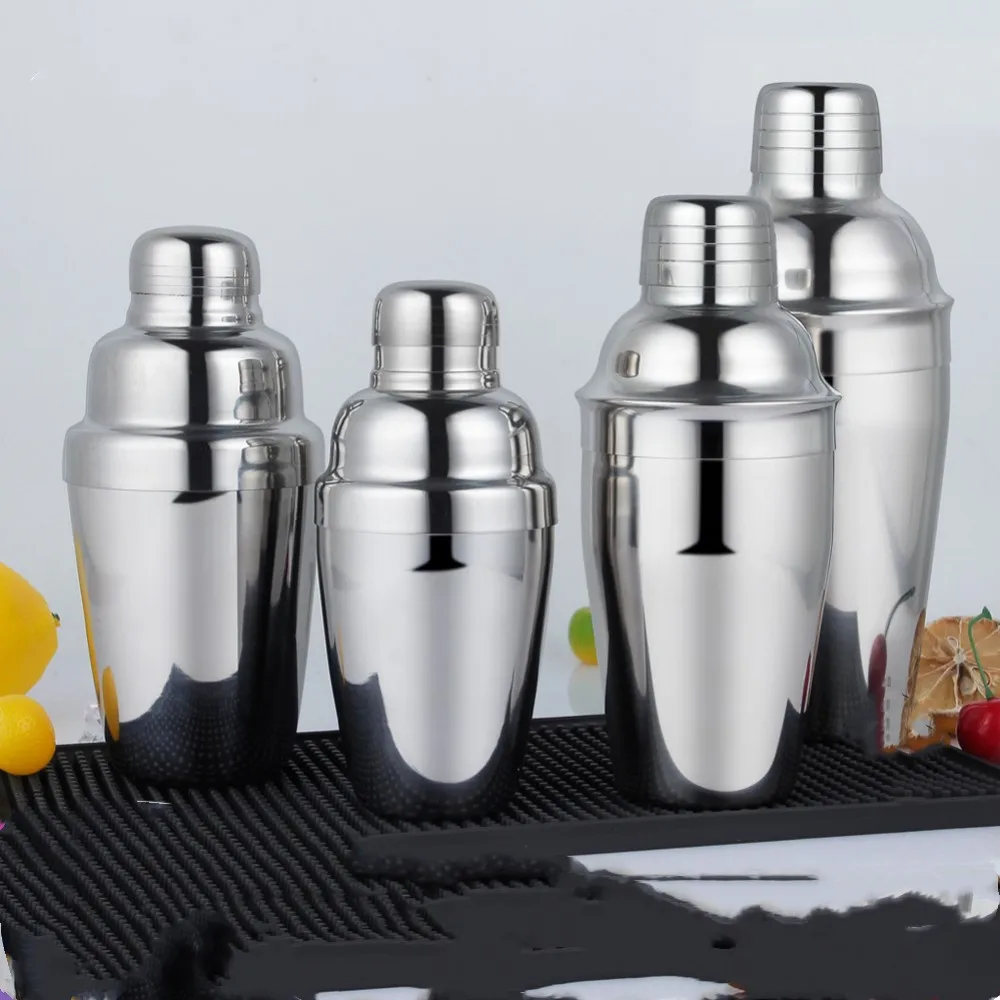 550ML/750ML Cocktail Shaker Mixer Stainless Steel Wine Martini Boston Shaker for Bartender Drink Party Bar Tools