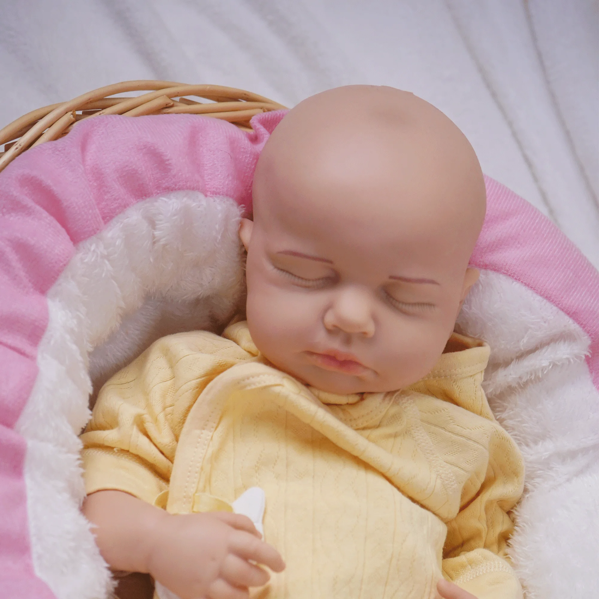 

【Суперреалистичная кукла-новорожденный】 49 см, 3,05 кг, полностью из силикона без химикатов, мягкая на ощупь, милая кукла-младенец (мальчик/девочка)