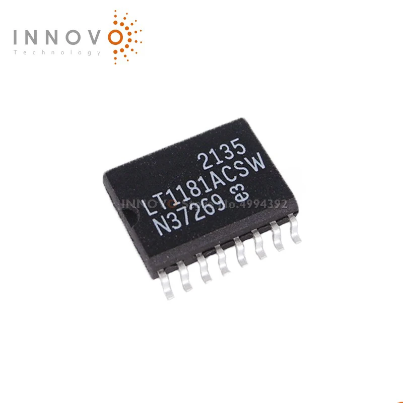 

5pcs/lot LT1181ACSW#TRPBF LT1181ACSW Electronics Dual Transmitter/Receiver RS-232 SOIC-16 IC CHIP New original