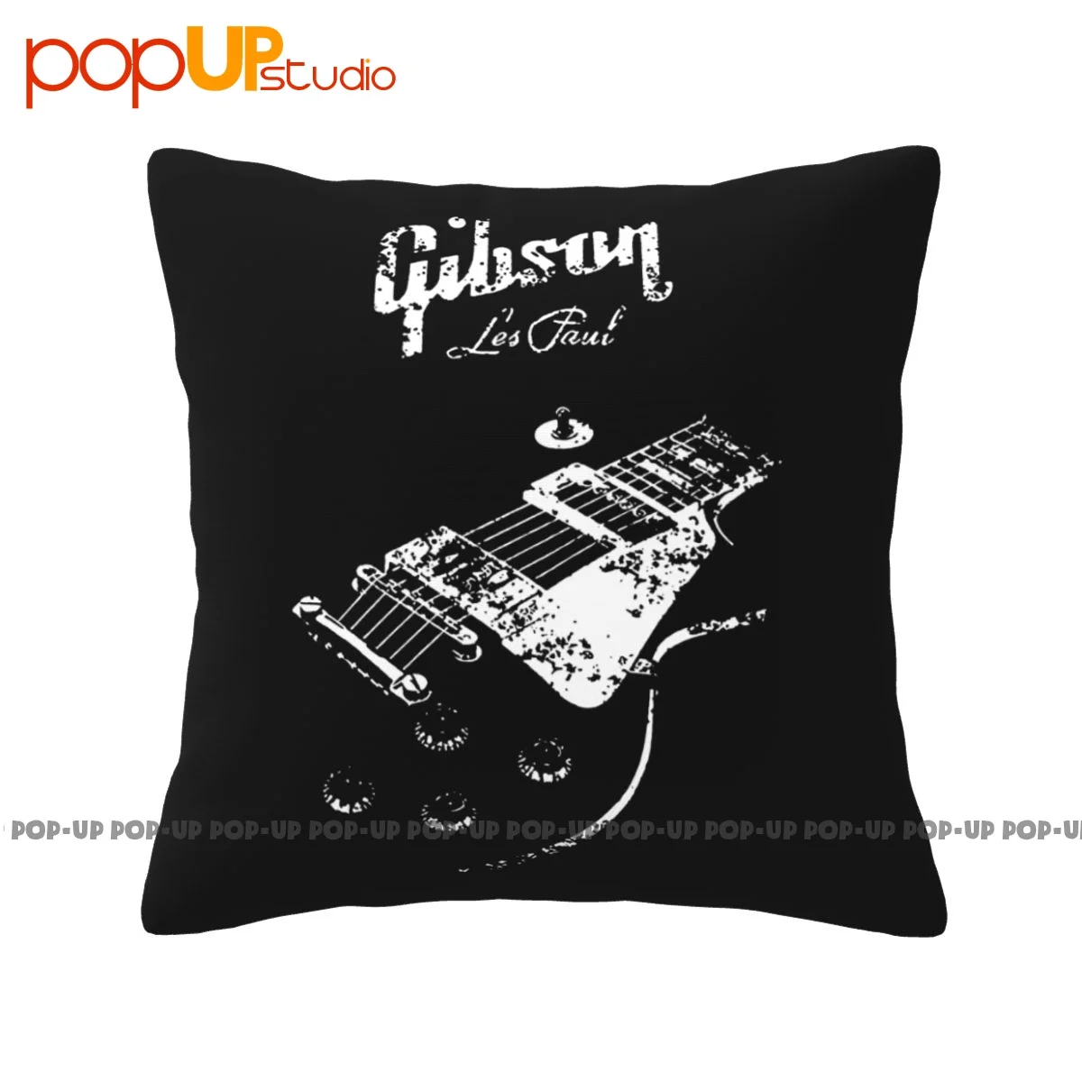 Thick Gibson Les Paul Body Guitar Rock Blues Metal Jazz Music Dmn Pillowcase Throw Pillow Cover Anti-Mite