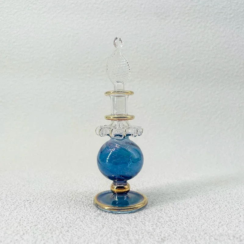 Egyptian perfume bottle, handmade 8cm flavor bottle, glass bottle for delicate ornaments, ornaments and souvenirs
