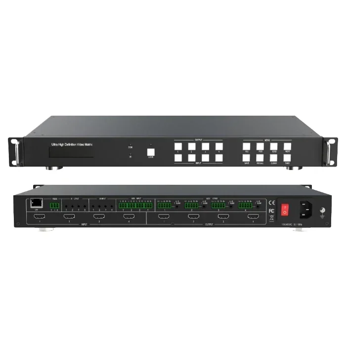 

18Gbps 4x4 Seamless UHD Matrix HDMI 2.0 MATRIX 4x4 18G 4:4:4 SEAMLESS VIDEO WALL